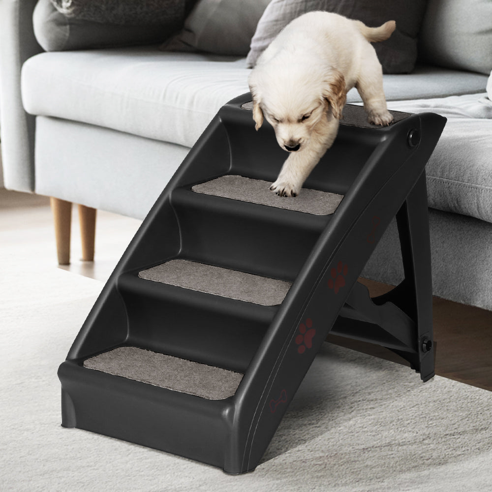 i-pet-dog-ramp-for-bed-sofa-car-pet-steps-stairs-ladder-indoor-foldable-portable www.mallsonline.com.au