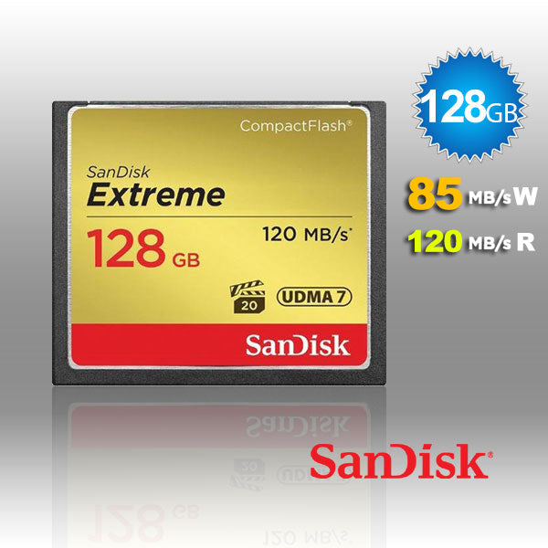 sandisk-128gb-extreme-compactflash-card-with-write-85mb-s-and-read120mb-s-sdcfxsb-128g at www.mallsonline.com.au