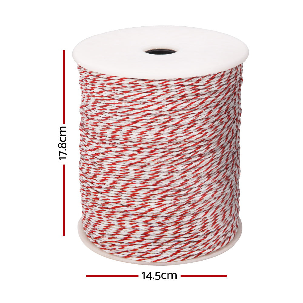 giantz-electric-fence-wire-500m-fencing-roll-energiser-poly-stainless-steel www.mallsonline.com.au