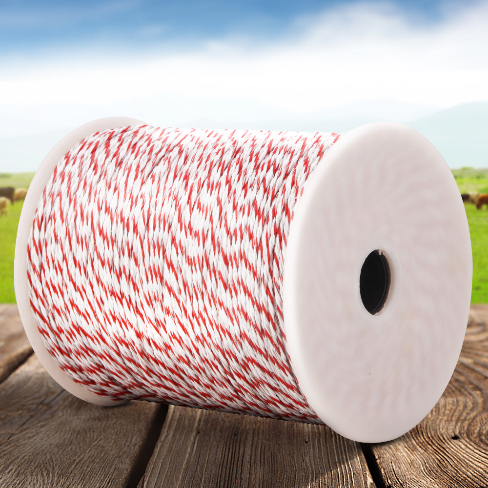 giantz-electric-fence-wire-500m-fencing-roll-energiser-poly-stainless-steel www.mallsonline.com.au