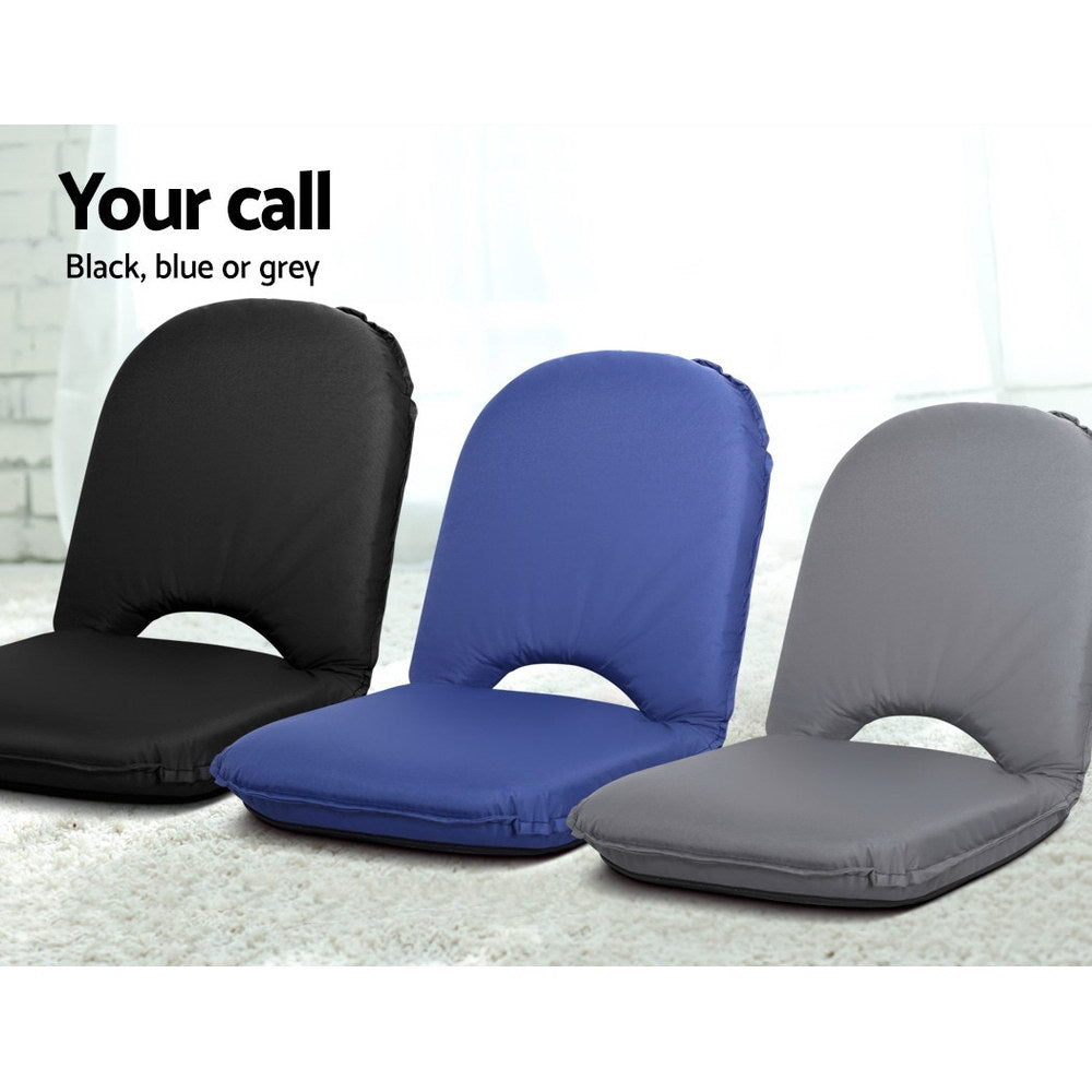artiss-foldable-beach-sun-picnic-seat-black at www.mallsonline.com.au