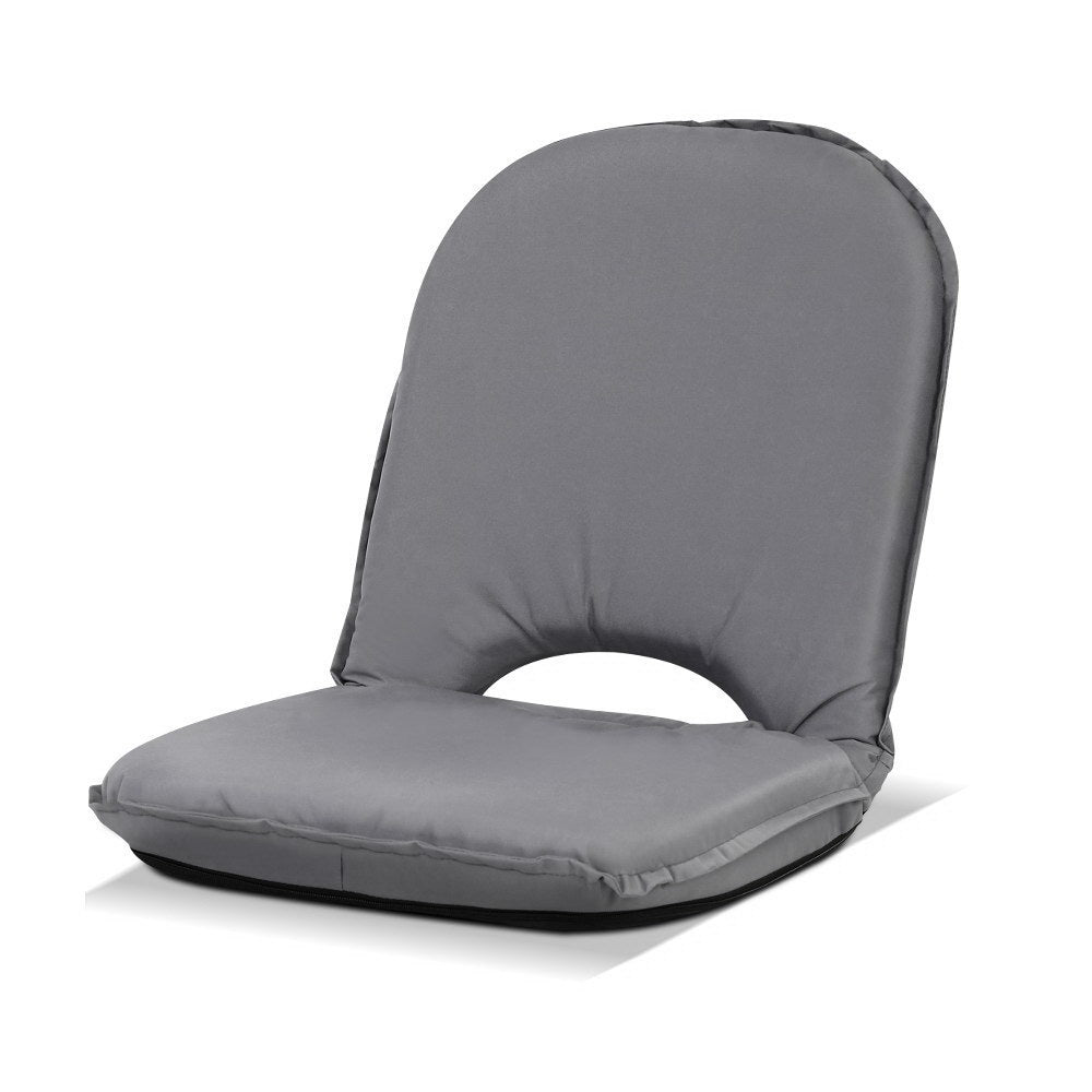 artiss-floor-lounge-sofa-camping-portable-recliner-beach-chair-folding-outdoor-grey www.mallsonline.com.au