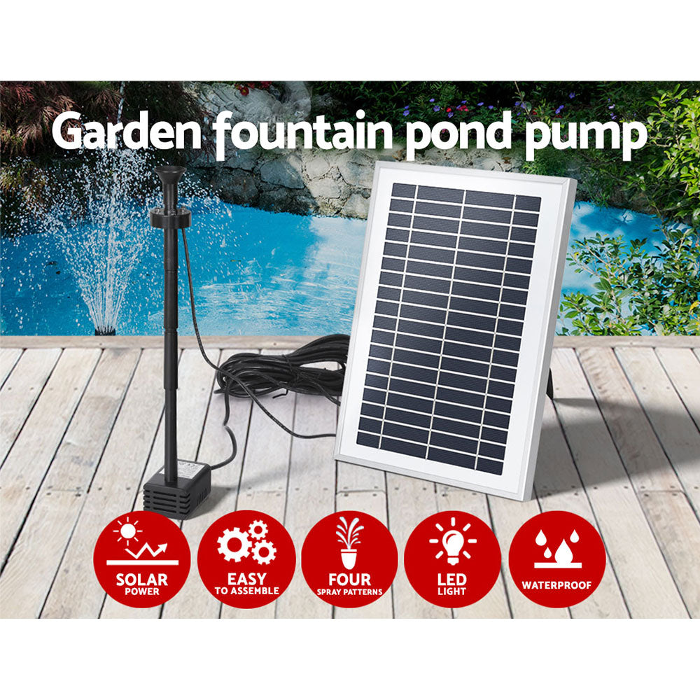 gardeon-solar-pond-pump-with-battery-led-lights-4-4ft www.mallsonline.com.au