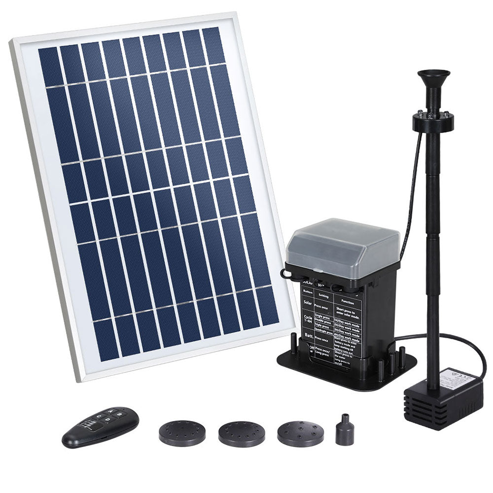 gardeon-solar-pond-pump-with-battery-kit-led-lights-5-2ft www.mallsonline.com.au