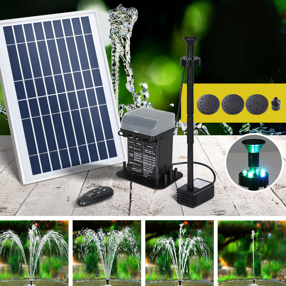 gardeon-solar-pond-pump-with-battery-kit-led-lights-5-2ft www.mallsonline.com.au