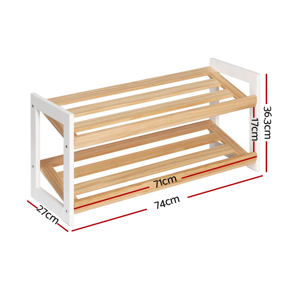 artiss-shoe-rack-wooden-storage-2-tier-tilted-shelves-stand-organizer-kara www.mallsonline.com.au