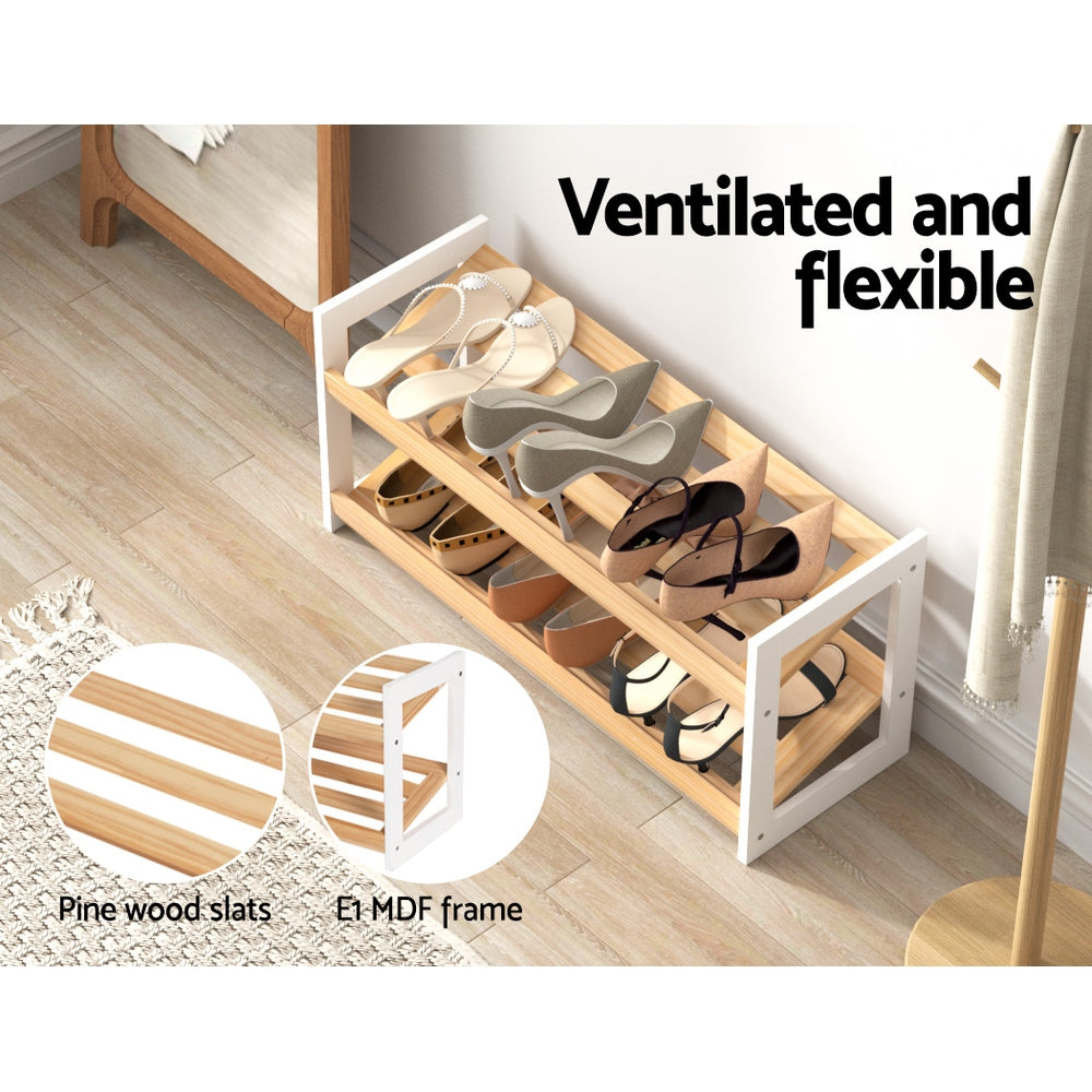 artiss-shoe-rack-wooden-storage-2-tier-tilted-shelves-stand-organizer-kara www.mallsonline.com.au