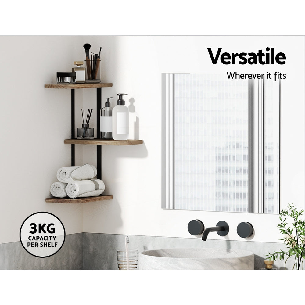 artiss-floating-wall-shelves-brackets-3-tiers-corner-display-diy-wall-mount-rack www.mallsonline.com.au