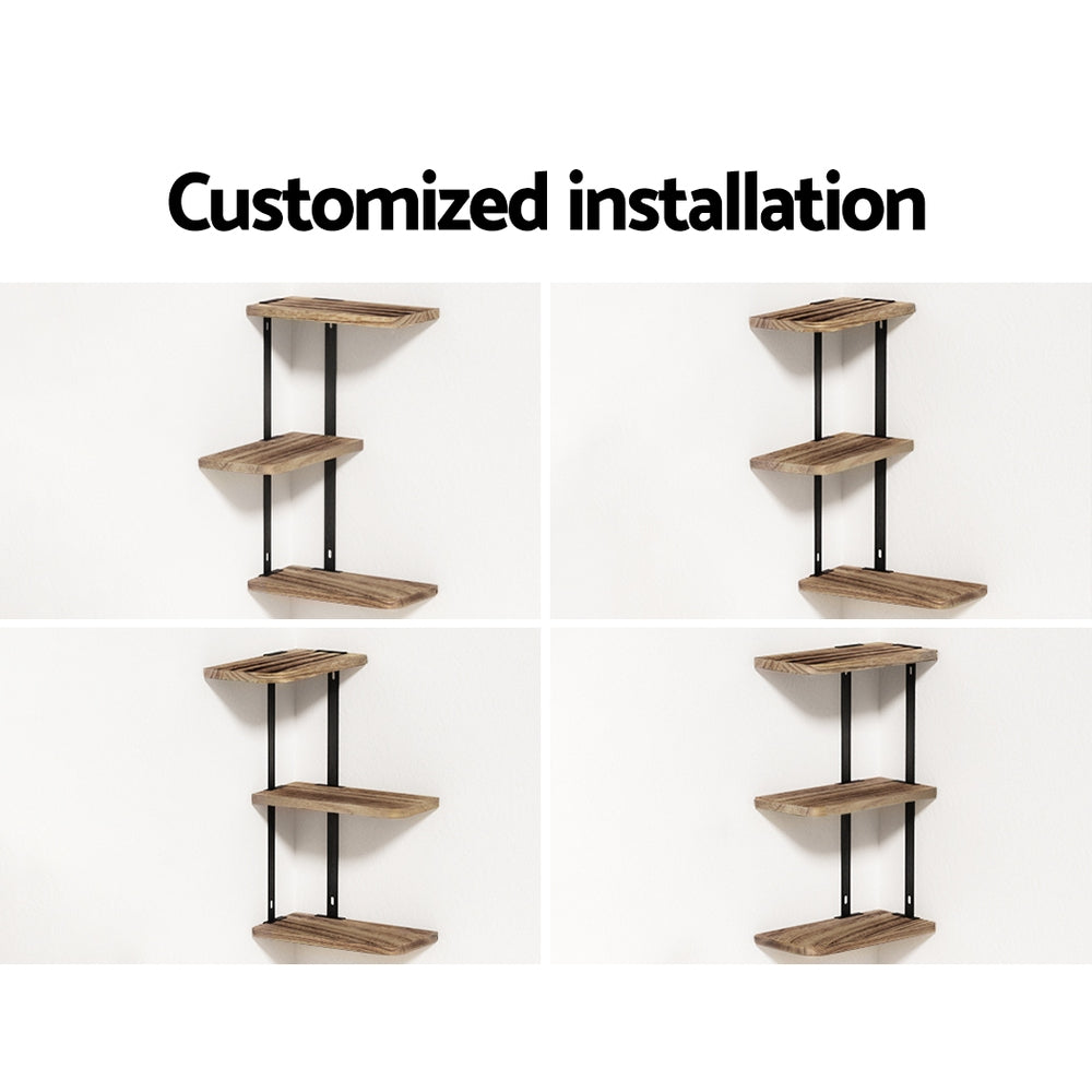 artiss-floating-wall-shelves-brackets-3-tiers-corner-display-diy-wall-mount-rack www.mallsonline.com.au