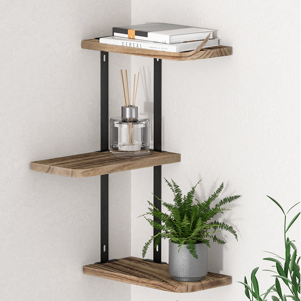 artiss-floating-wall-shelves-brackets-3-tiers-corner-display-diy-wall-mount-rack www.mallsonline.com.au
