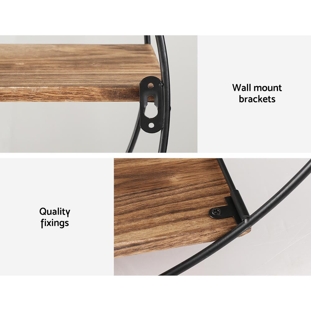 artiss-floating-wall-shelves-brackets-round-3-tiers-display-diy-wall-mount-rack www.mallsonline.com.au