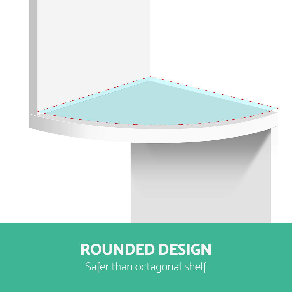 artiss-5-tier-corner-wall-shelf-white at www.mallsonline.com.au