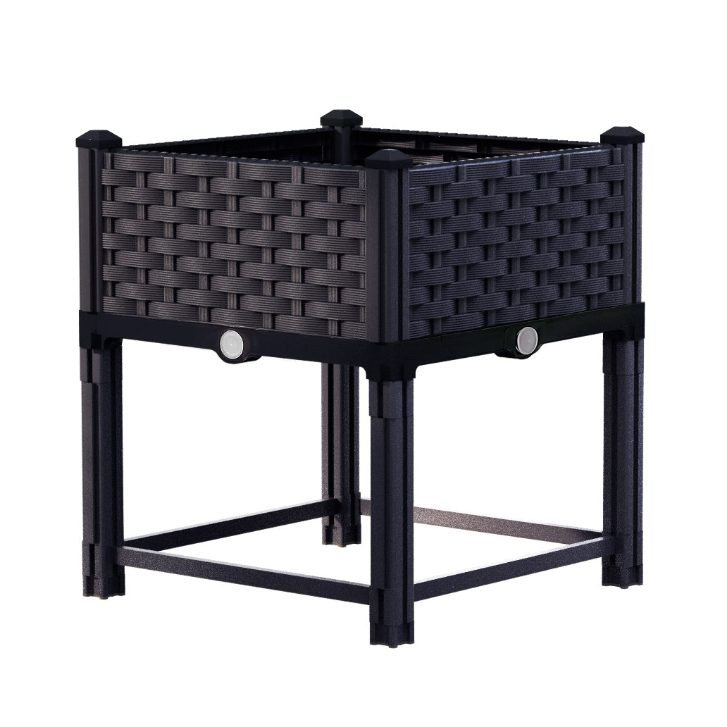 greenfingers-garden-bed-pp-raised-planter-flower-vegetable-outdoor-40x40x23cm www.mallsonline.com.au