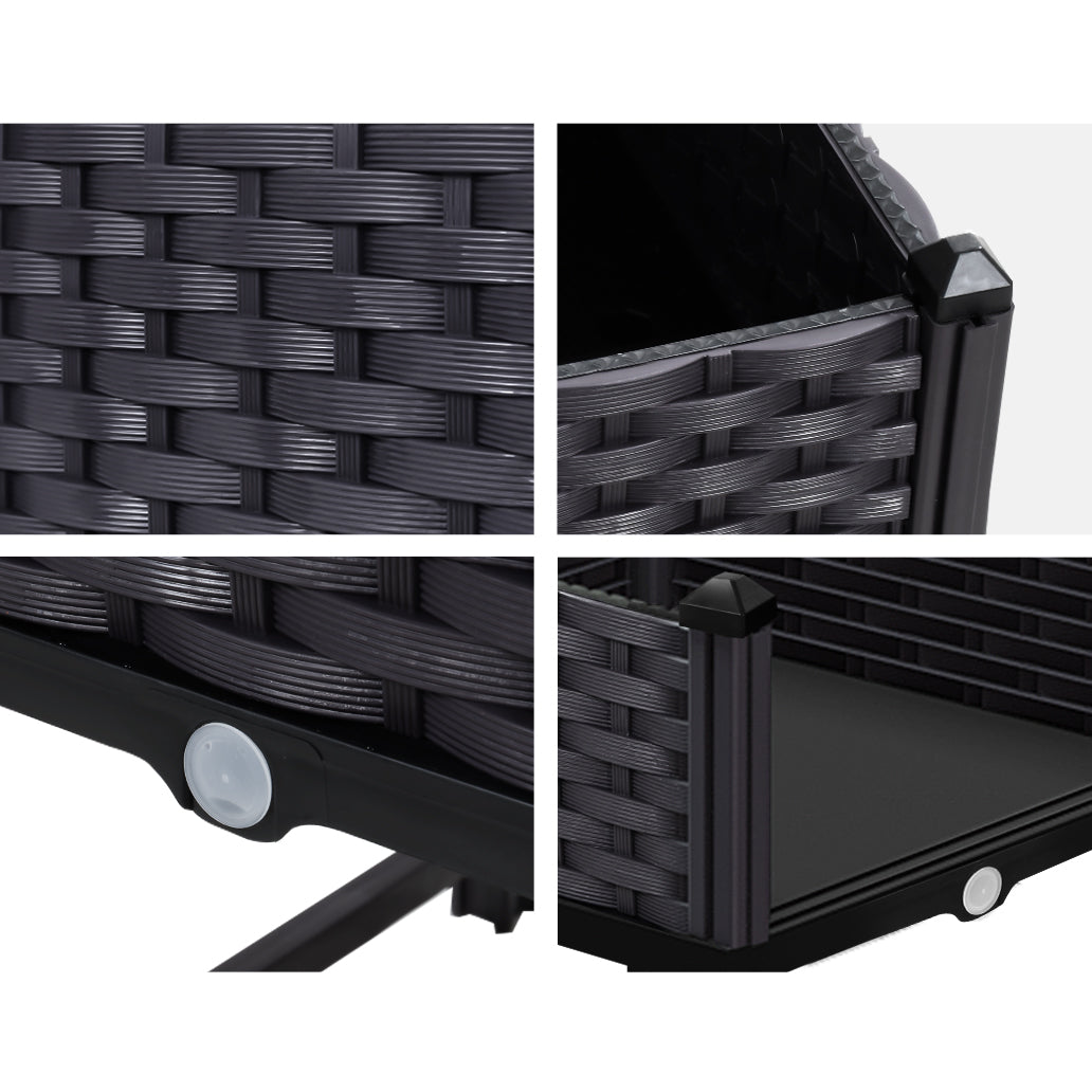 greenfingers-garden-bed-pp-raised-planter-flower-vegetable-outdoor-40x40x23cm www.mallsonline.com.au
