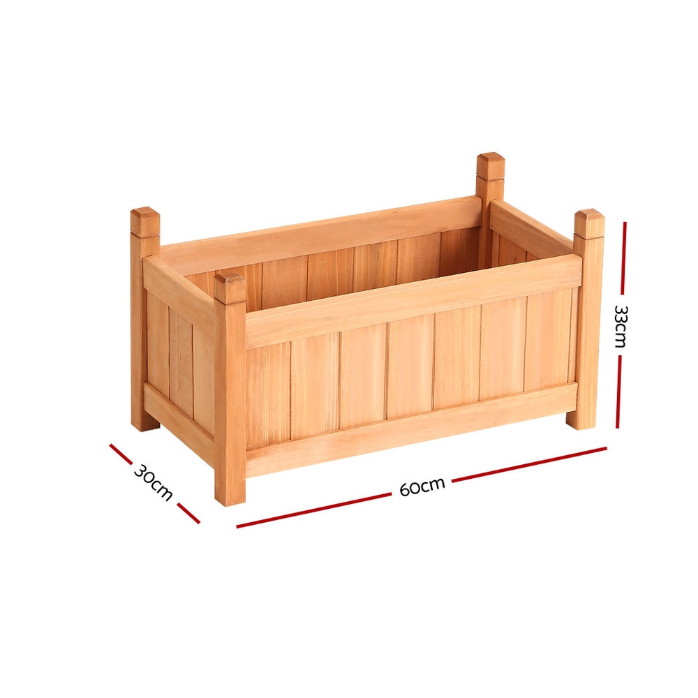 greenfingers-garden-bed-raised-wooden-planter-box-vegetables-60x30x33cm www.mallsonline.com.au
