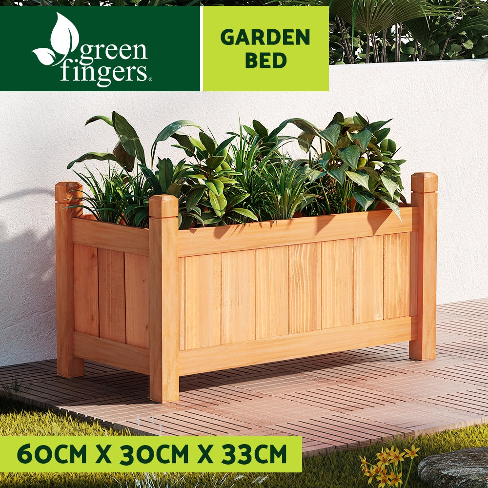 greenfingers-garden-bed-raised-wooden-planter-box-vegetables-60x30x33cm www.mallsonline.com.au