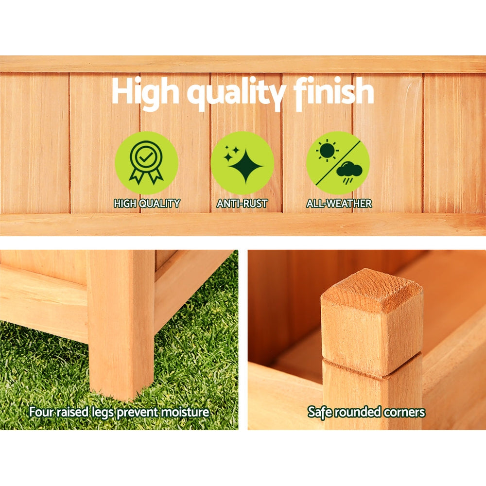greenfingers-garden-bed-raised-wooden-planter-box-vegetables-60x30x33cm www.mallsonline.com.au