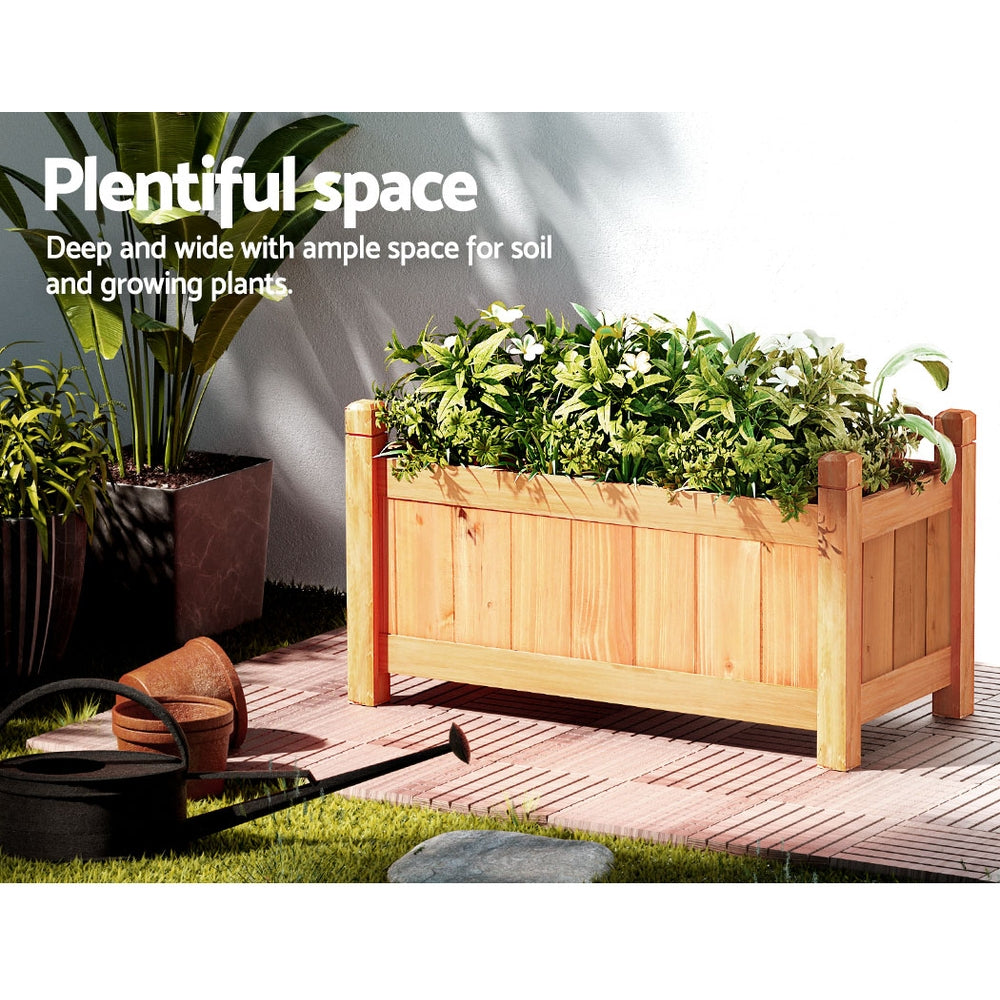 greenfingers-garden-bed-raised-wooden-planter-box-vegetables-60x30x33cm www.mallsonline.com.au