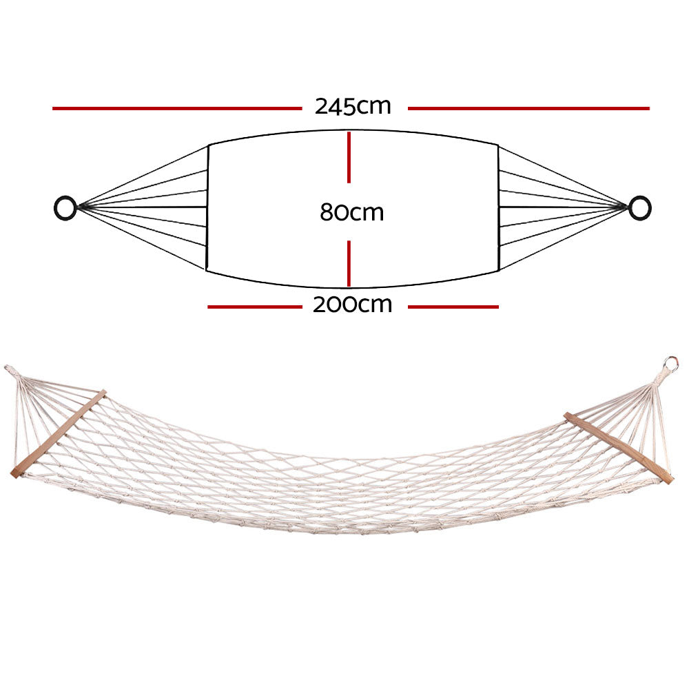 gardeon-swing-hammock-bed-cream at www.mallsonline.com.au