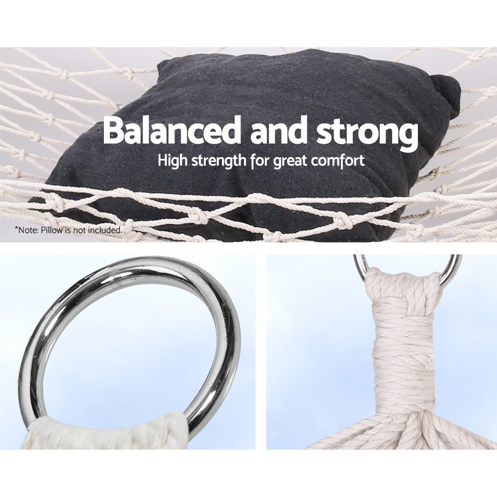 gardeon-swing-hammock-bed-cream at www.mallsonline.com.au