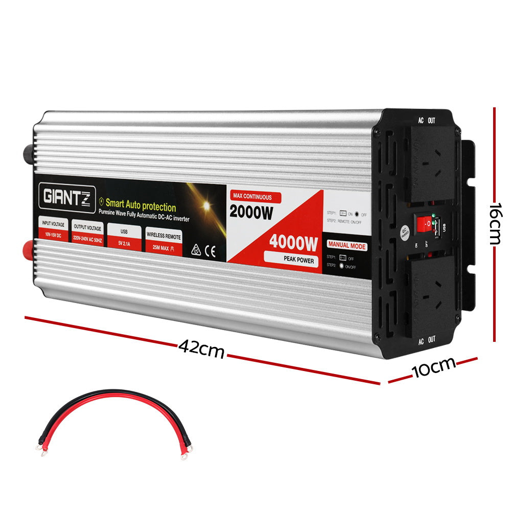 giantz-power-inverter-2000w-or-4000w-pure-sine-wave-12v-240v-camping-boat-caravan at www.mallsonline.com.au