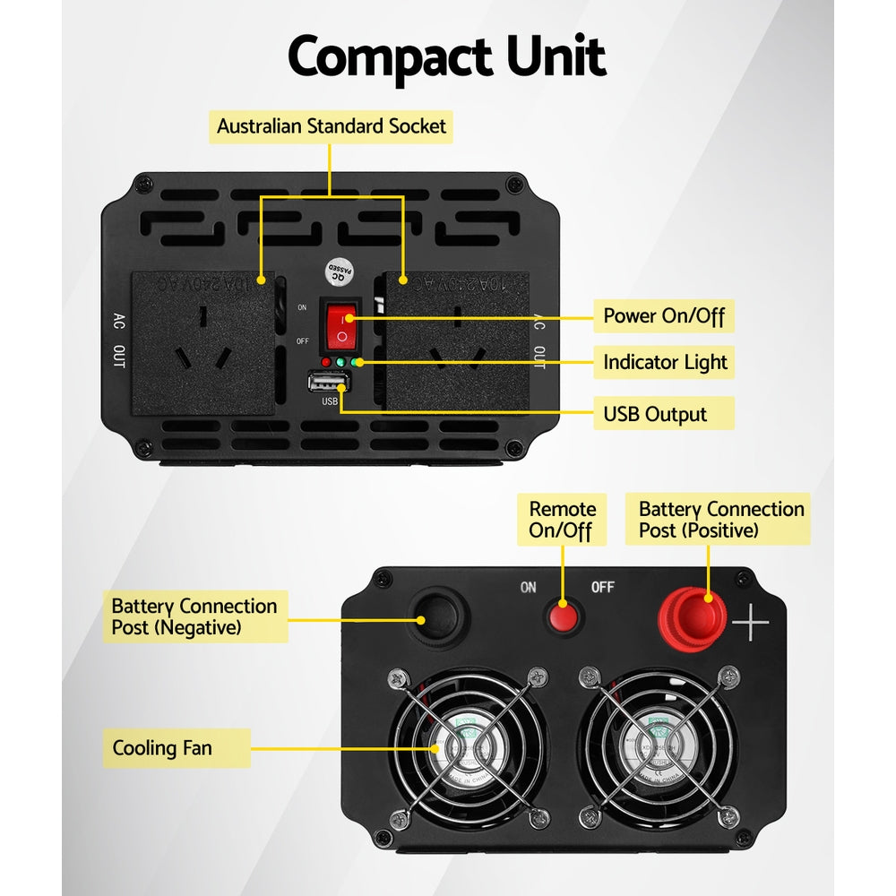 giantz-power-inverter-2000w-or-4000w-pure-sine-wave-12v-240v-camping-boat-caravan at www.mallsonline.com.au