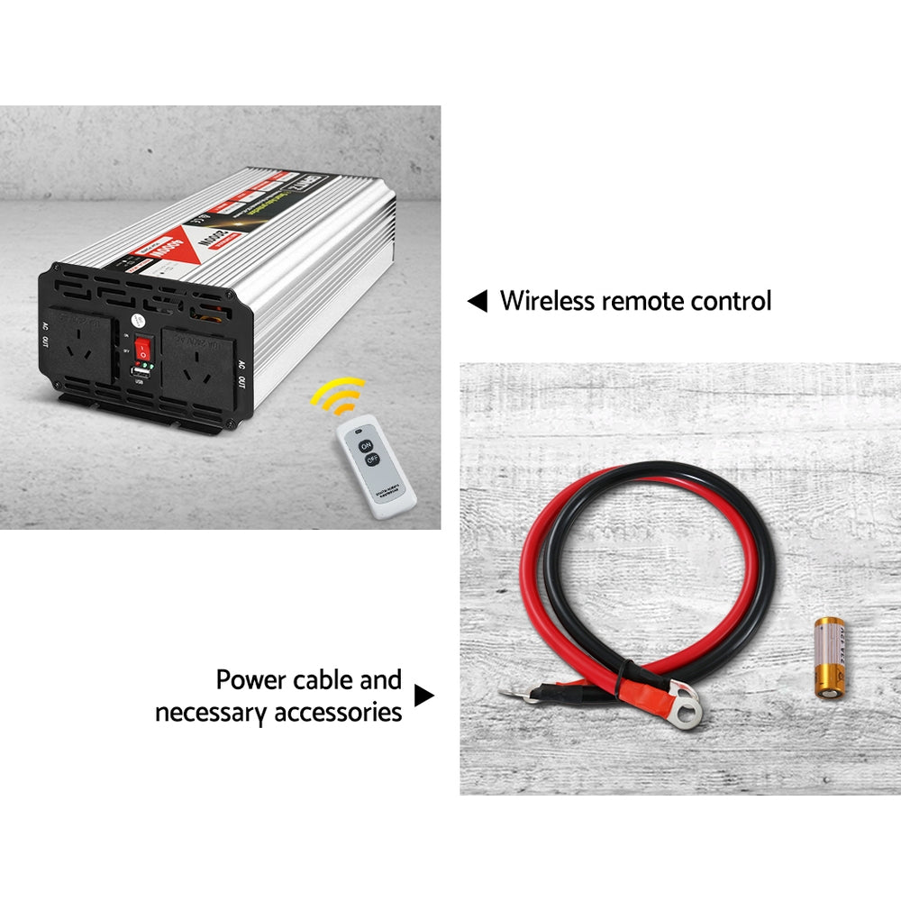 giantz-power-inverter-2000w-or-4000w-pure-sine-wave-12v-240v-camping-boat-caravan at www.mallsonline.com.au