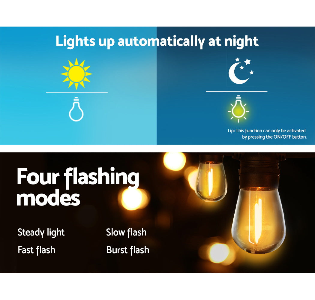 jingle-jollys-17m-festoon-string-lights-solar-wedding-party-waterproof-outdoor at www.mallsonline.com.au
