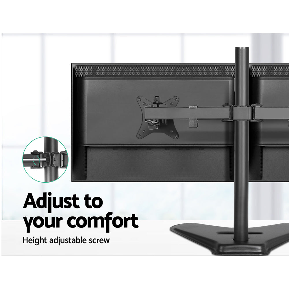 artiss-monitor-arm-stand-dual-black at www.mallsonline.com.au