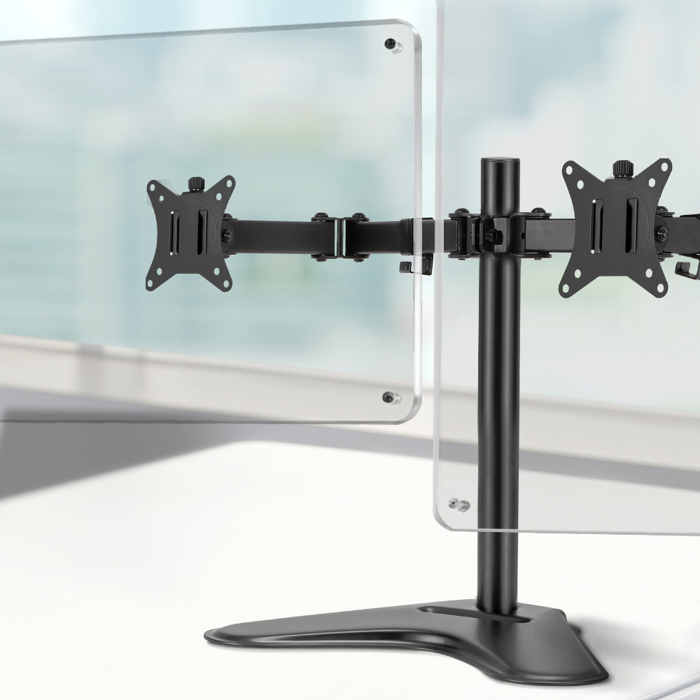 artiss-monitor-arm-stand-dual-black at www.mallsonline.com.au