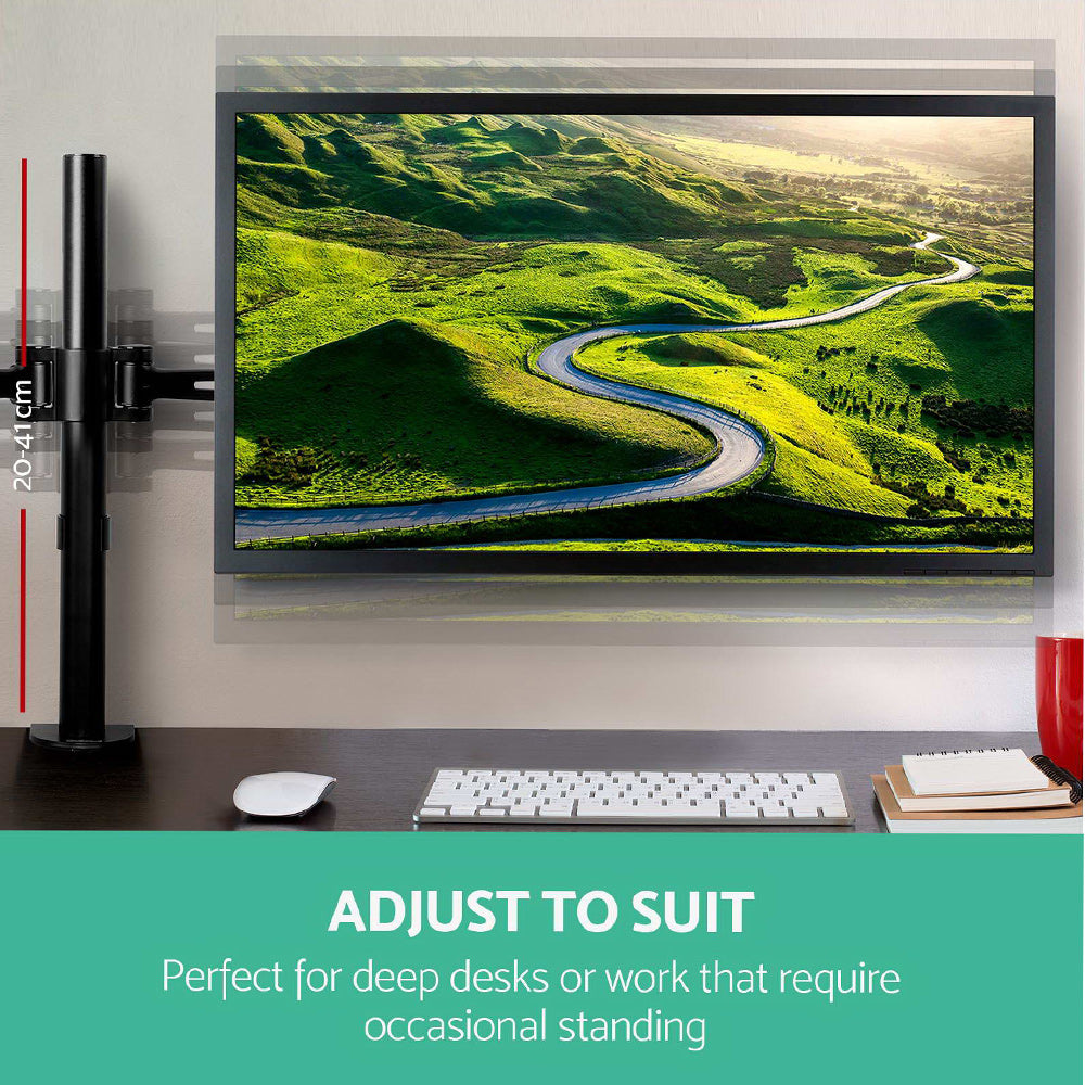 artiss-monitor-arm-mount-dual-black at www.mallsonline.com.au