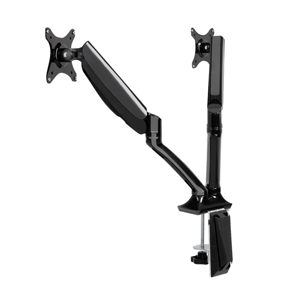 artiss-monitor-arm-mount-dual-gas-black at www.mallsonline.com.au