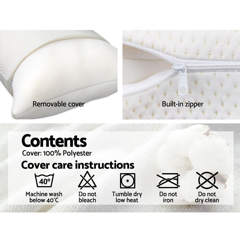 giselle-bedding-set-of-2-visco-elastic-memory-foam-pillows at www.mallsonline.com.au
