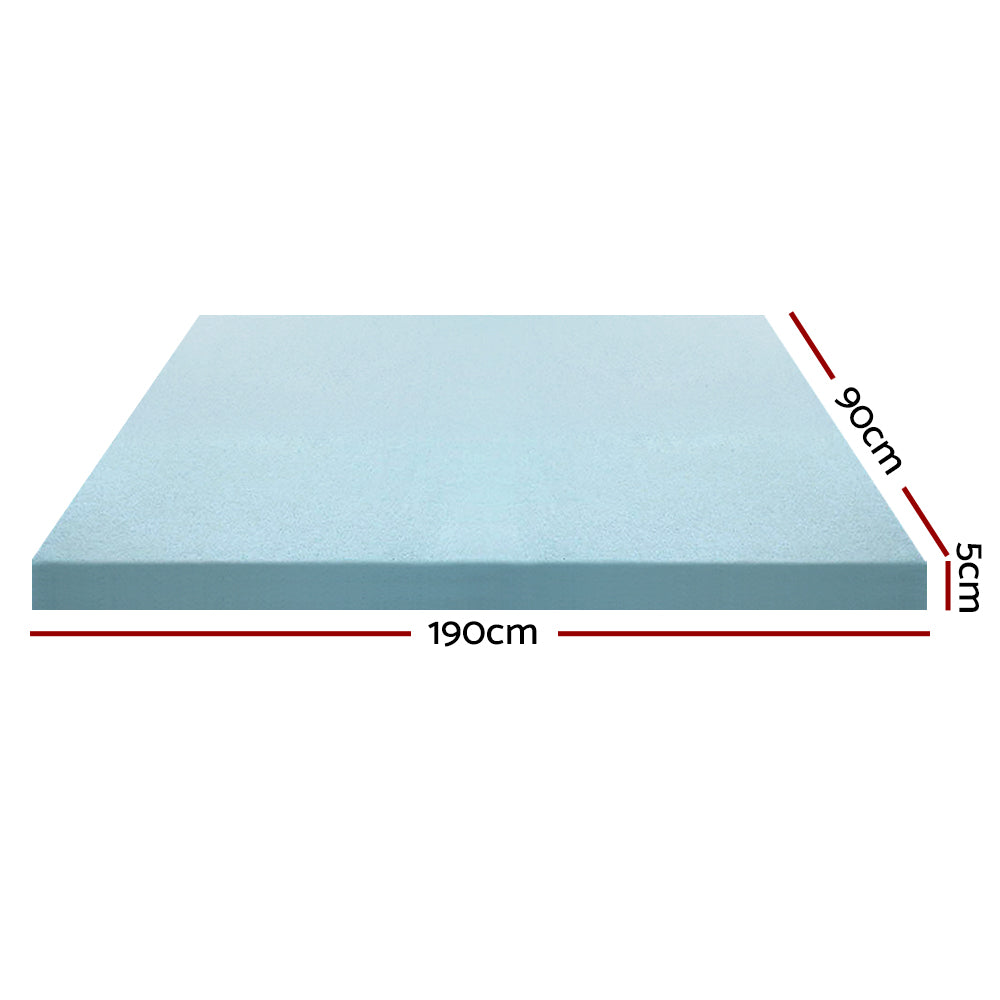 giselle-bedding-cool-gel-memory-foam-mattress-topper-w-bamboo-cover-5cm-single at www.mallsonline.com.au
