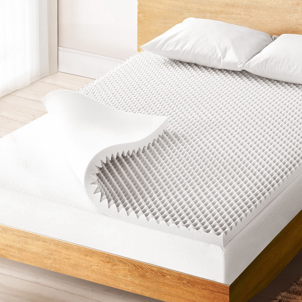giselle-bedding-mattress-topper-egg-crate-foam-toppers-bed-protector-underlay-k at www.mallsonline.com.au