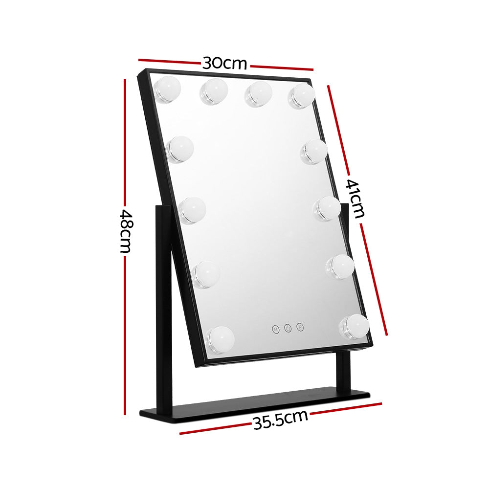 embellir-led-standing-makeup-mirror-black at www.mallsonline.com.au
