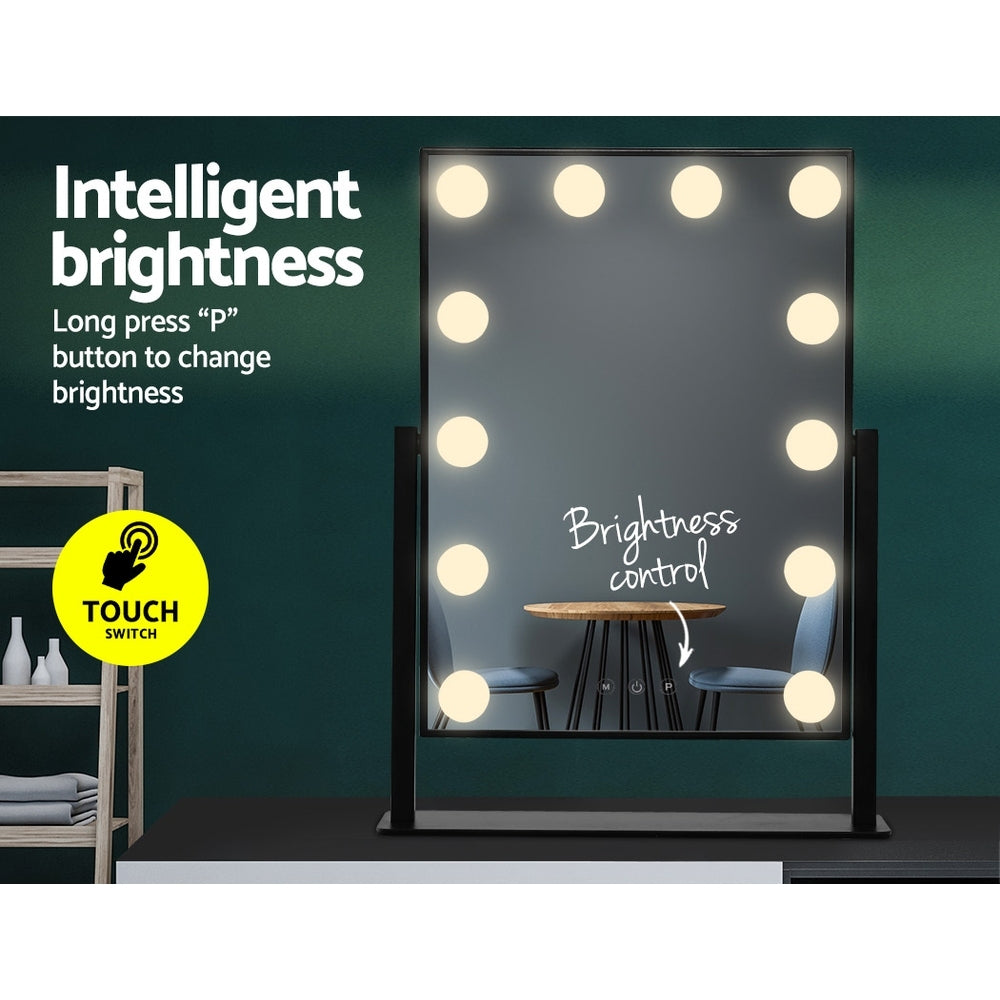 embellir-led-standing-makeup-mirror-black at www.mallsonline.com.au