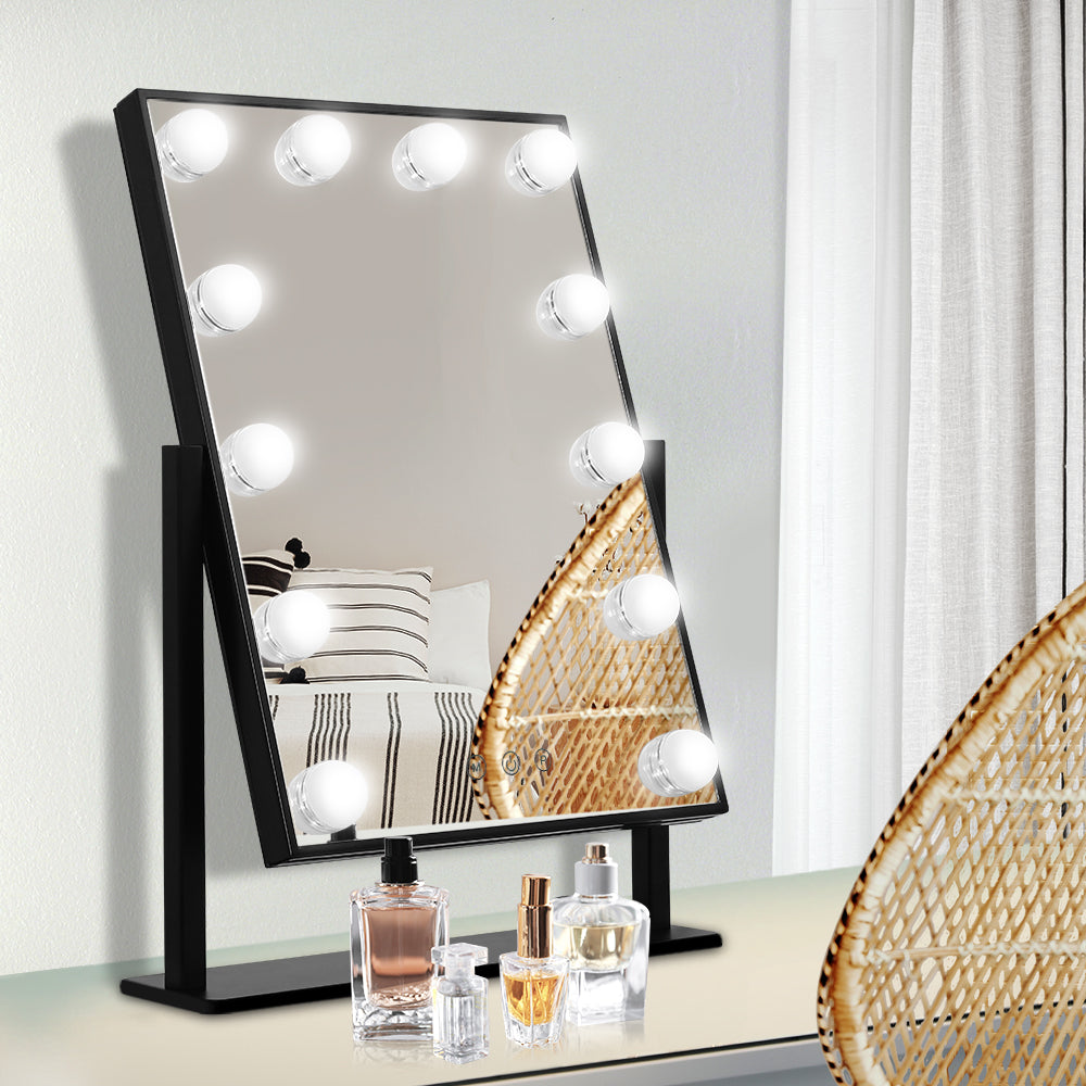 embellir-led-standing-makeup-mirror-black at www.mallsonline.com.au