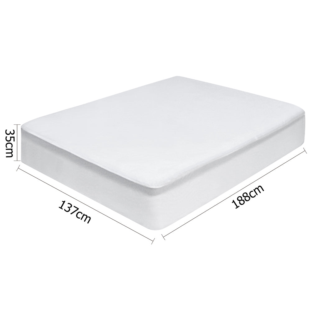 giselle-bedding-double-size-waterproof-bamboo-mattress-protector at www.mallsonline.com.au