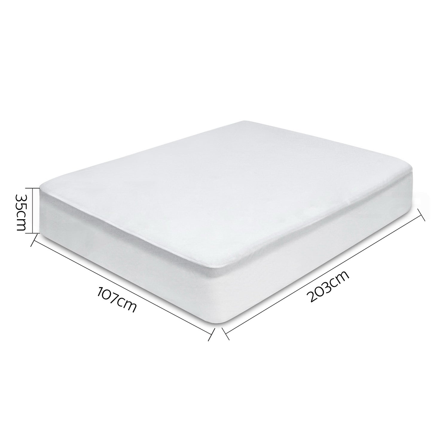 giselle-bedding-king-single-size-waterproof-bamboo-mattress-protector at www.mallsonline.com.au