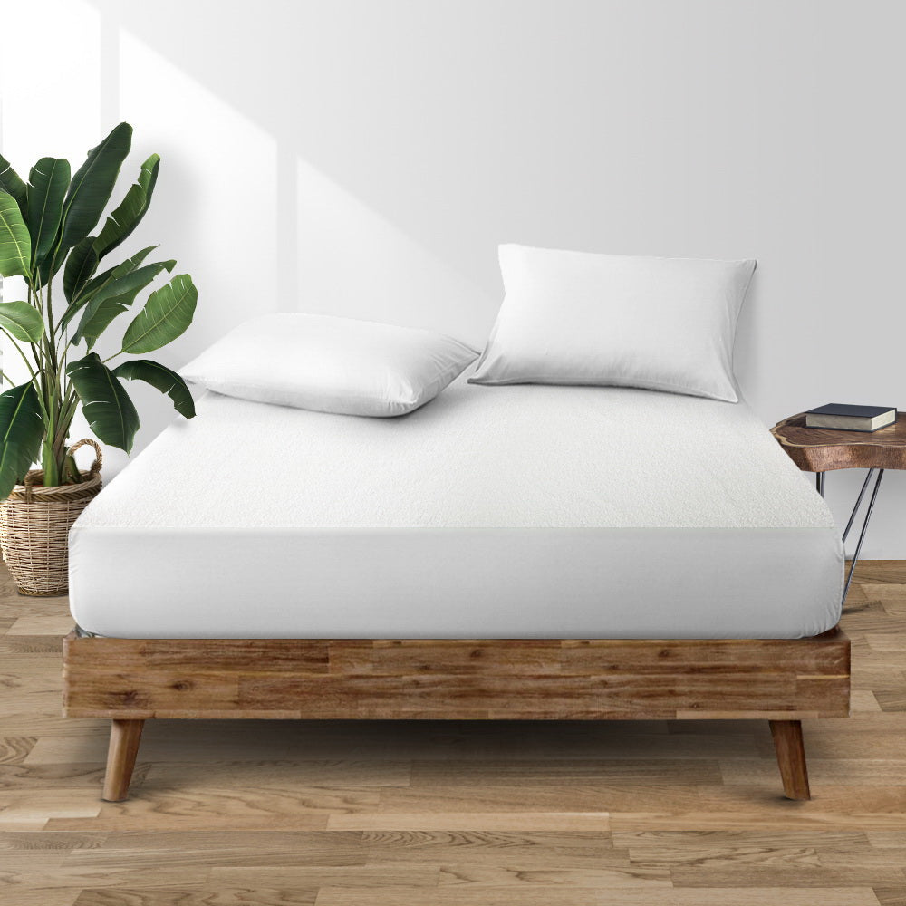 giselle-bedding-queen-size-waterproof-bamboo-mattress-protector at www.mallsonline.com.au