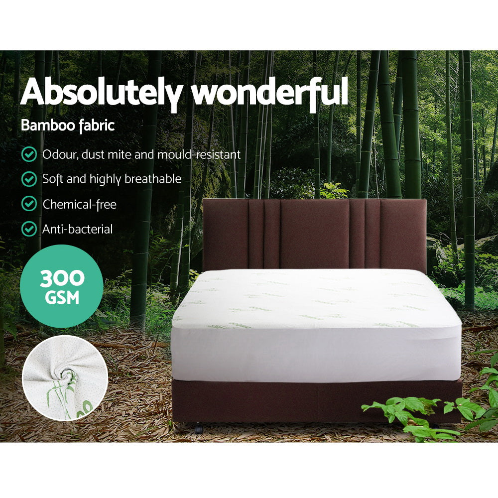 giselle-bedding-giselle-bedding-bamboo-mattress-protector-double at www.mallsonline.com.au