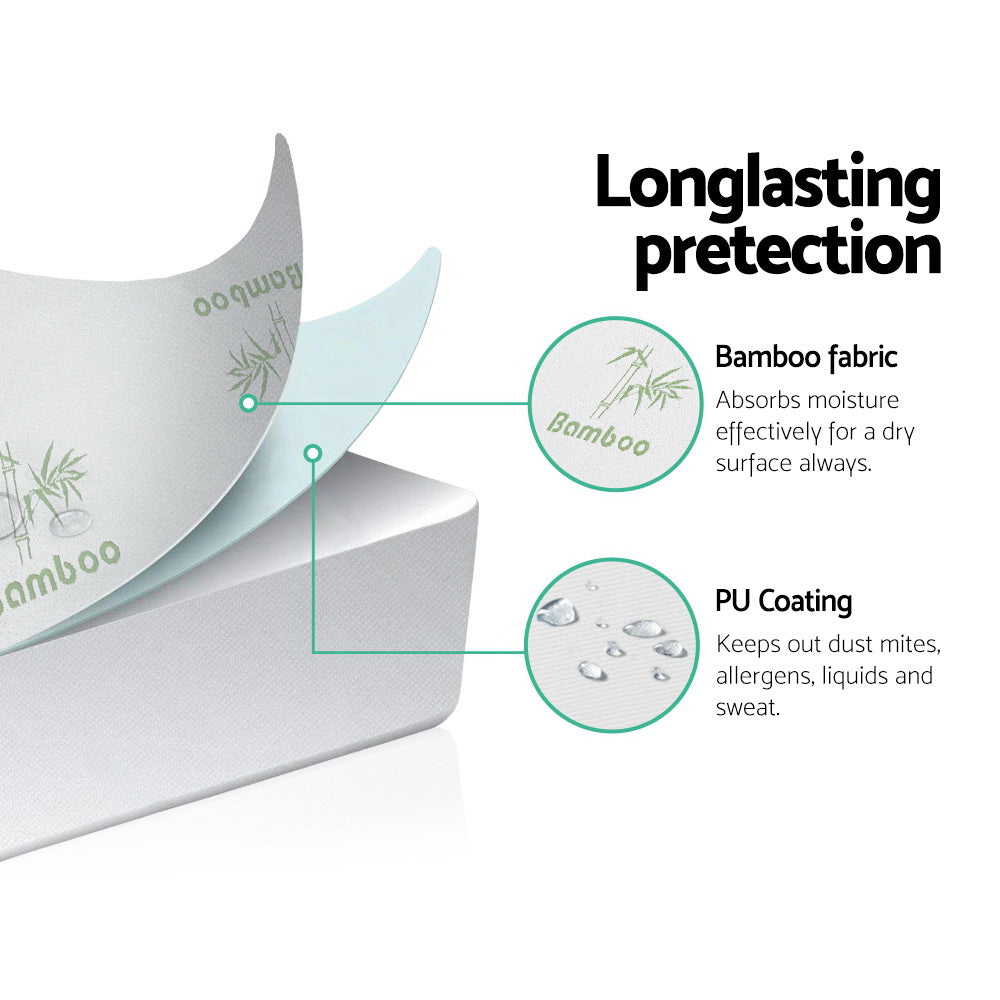 giselle-bedding-giselle-bedding-bamboo-mattress-protector-double at www.mallsonline.com.au