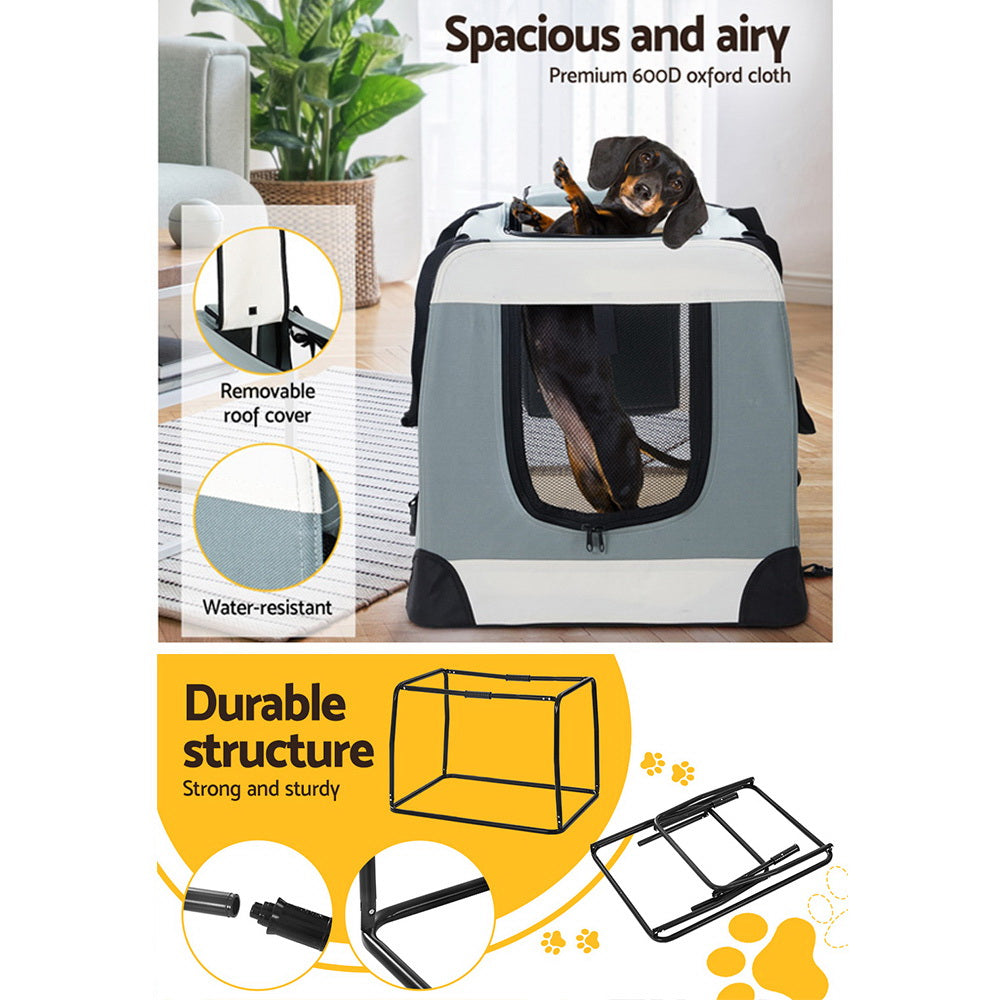 i-pet-pet-carrier-large-soft-crate-dog-cat-travel-portable-cage-kennel-foldable www.mallsonline.com.au