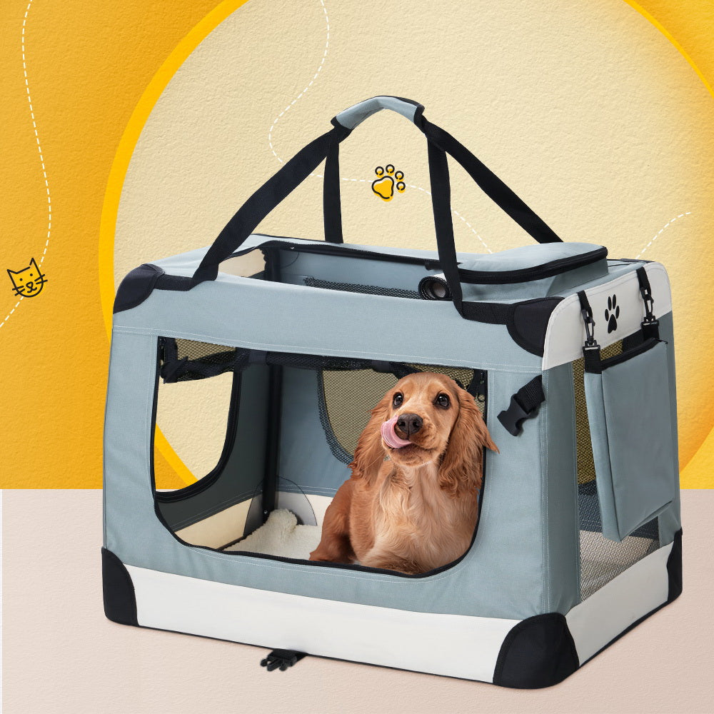 i-pet-pet-carrier-large-soft-crate-dog-cat-travel-portable-cage-kennel-foldable www.mallsonline.com.au