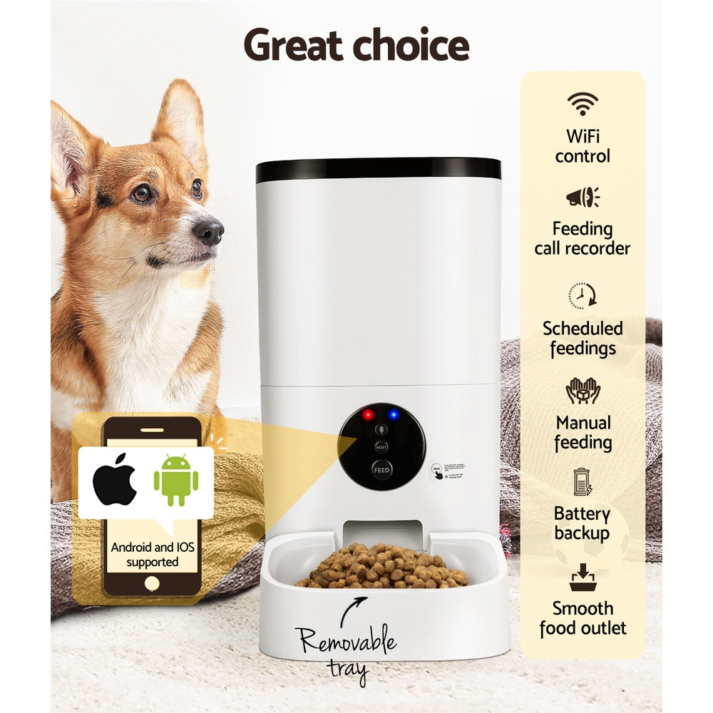i-pet-automatic-pet-feeder-6l-auto-wifi-dog-cat-feeder-smart-food-app-control www.mallsonline.com.au