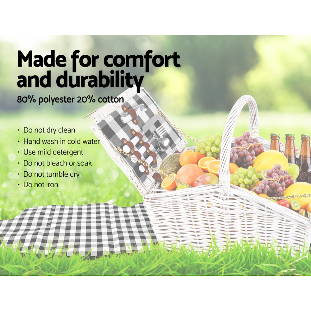 alfresco-2-person-picnic-basket-vintage-baskets-outdoor-insulated-blanket www.mallsonline.com.au