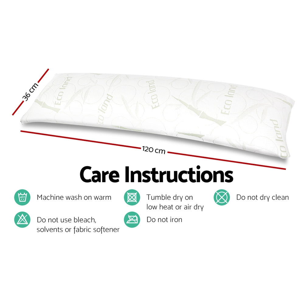giselle-bedding-full-body-memory-foam-pillow at www.mallsonline.com.au