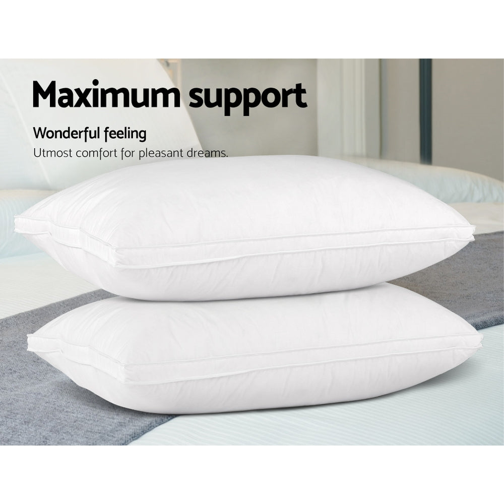 giselle-bedding-duck-feather-down-twin-pack-pillow at www.mallsonline.com.au