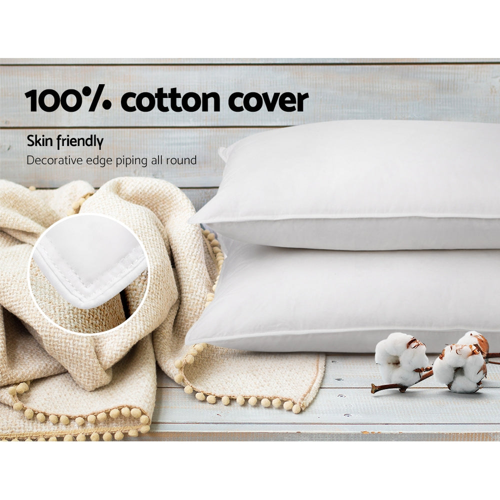 giselle-bedding-set-of-2-goose-feather-and-down-pillow-white at www.mallsonline.com.au